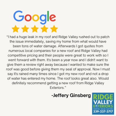 One of our amazing Google Reviews!