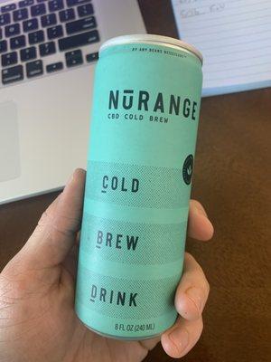 NuRange CBD cold brew can