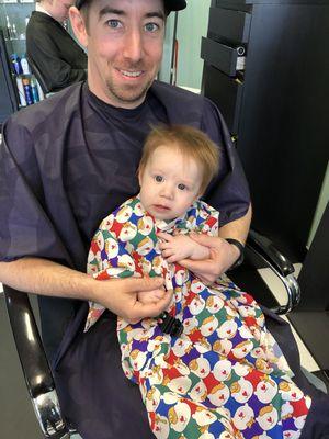 7month old baby boys 1st haircut