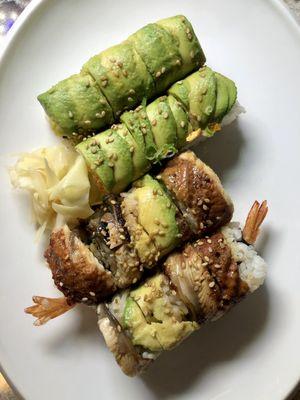 Caterpillar Roll Dragon Roll