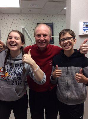 Brother and sister finish braces in record time with Dr. Murphy !