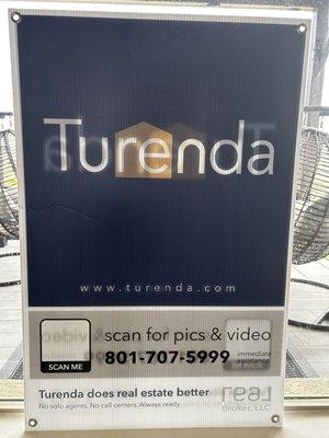 The sign is semi-transparent, so would not work on a real estate sign outdoors