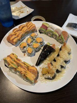 Spicy California Roll Fresh Philly Roll Rainbow Roll