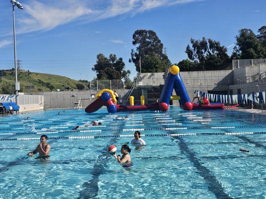 Cal Maritime students enjoying an end of the year pool party!