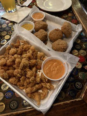 Boudin Balls / Fried Crawfish Tails