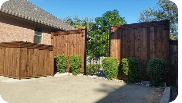 Cedar and Iron fence and gates