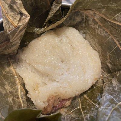 Steamed Lotus Leaf Wrapped Sticky Rice