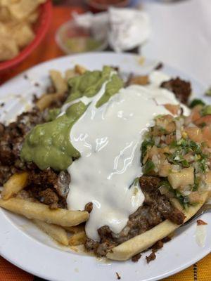 Nacho Fries  con Chorizo