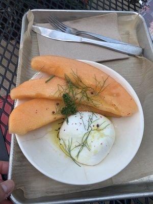 Cantaloupe with Burrata