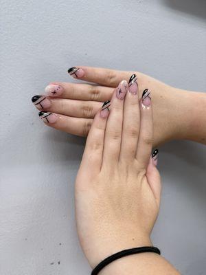 Natural black nails