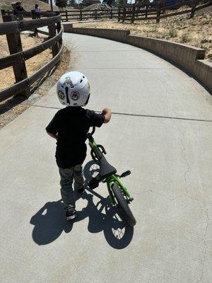 On his way up to the entrance to get his day started!