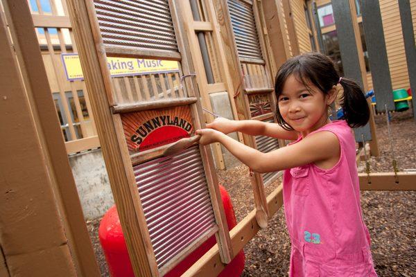 Making music on the Science Playground