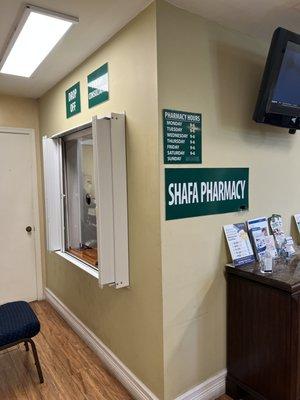 Shafa pharmacy in office for patient convenience