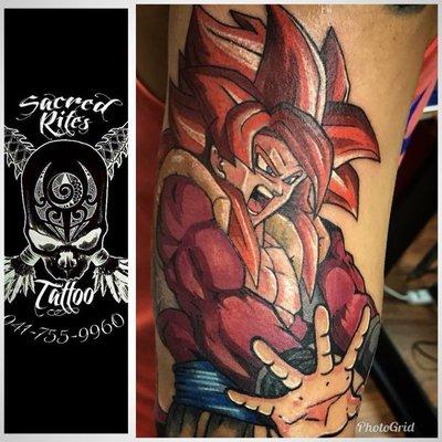 Dragon Ball Z tattoo by Mike Csanki!