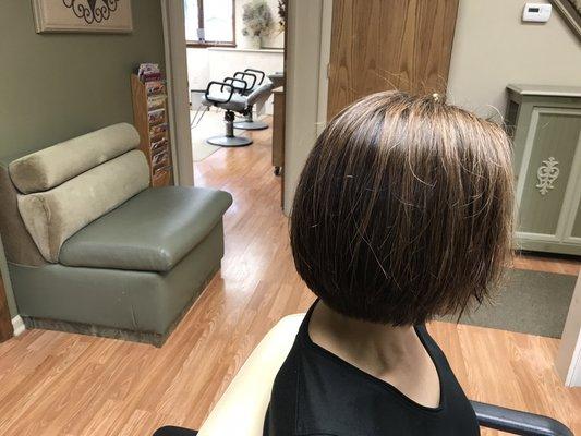 Classic Bob Haircut on Straight Hair