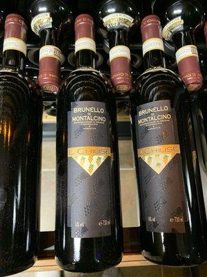 100 point Brunello Di Monealcino "LeChiuse".  One of the gems of my collection purchased from Bounty Hunter