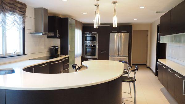 Kitchen remodeling project in Needham MA
  Aster Cucine kitchen design "Domina"