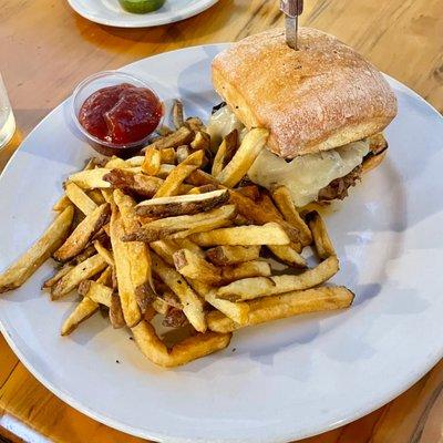 The Cuban Sandwich (recommended). Fries and fry sauce very good.