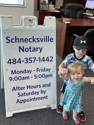 Schnecksville Notary Titles and Tags