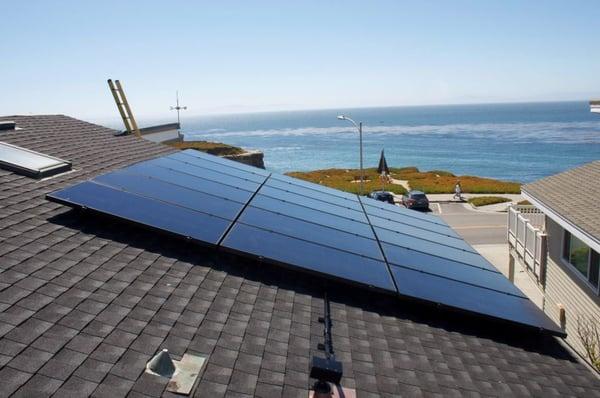 18 SunPower 225 Watt Black AC modules installed at a residence in Santa Cruz California.  Allterra Solar design and install.