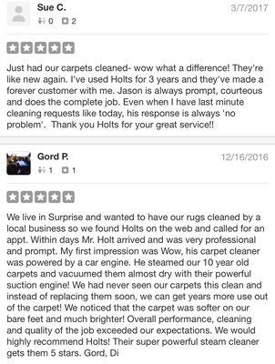 How our customers feel about our services