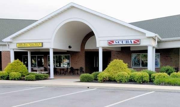 Storefront as seen from parking lot