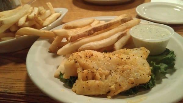 baked cod and 2 doses of french fries.