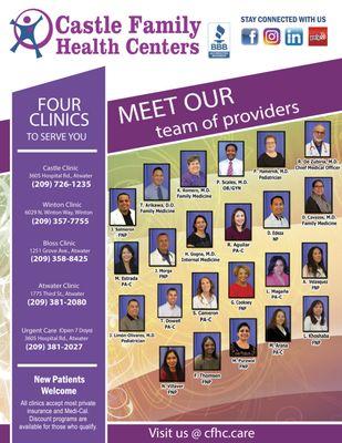 Meet our team of providers!