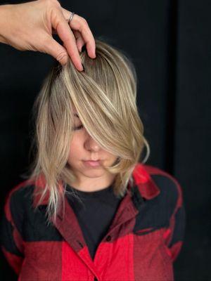 Full dimensional blonding with tone & style.