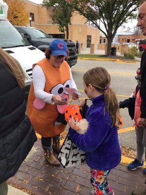 You can find PI out in the community for all sorts of events--parades, trunk or treat, volunteering...