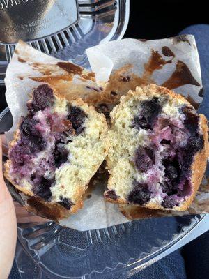 Blueberry lemon muffin