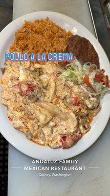 Pollo a la crema