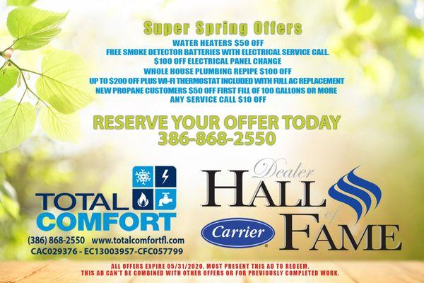 Supper Spring Offers