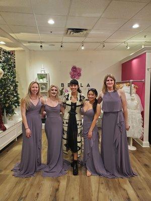 Wisteria colored bridesmaids dresses arrived!