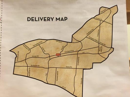 Delivery area