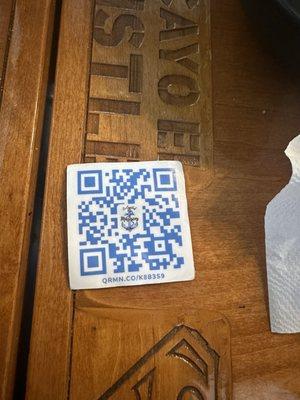 The menu you'll need to scan