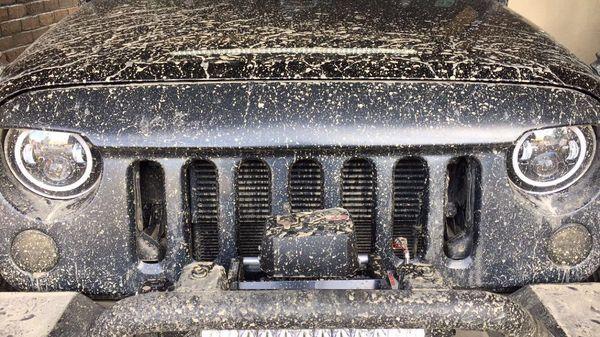 This is the wild bore grill with the mud on it!   I'll be posting a finished product once I reinstall it!