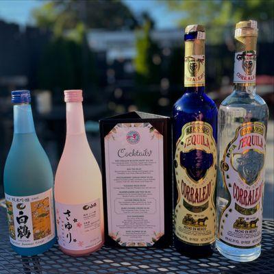 New Sake & Tequila has been added to the menu.