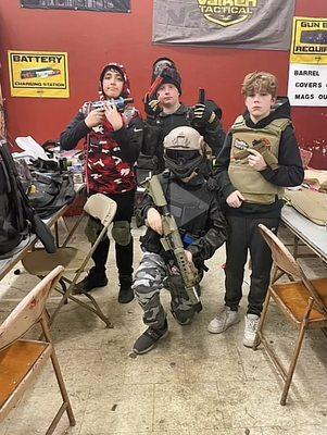 Me and my buddies at mca 3/22/2022 I'm red camo