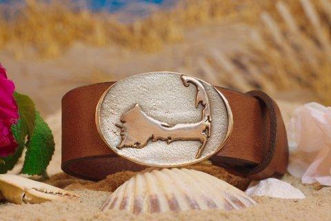 Cape Cod Leather Belt and Buckle from cellarleather.com