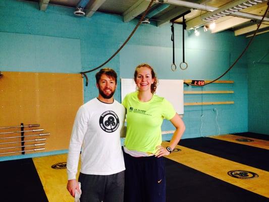 World rowing Team member Grace stops by for a Wod!