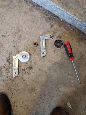 Samsung dryer idler pulley, needed a new one!