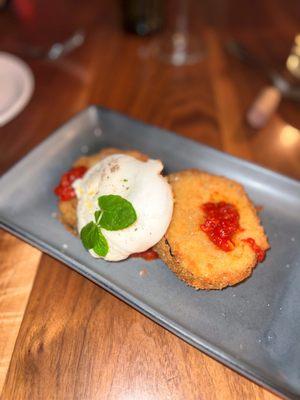 Crispy Eggplant & Burrata