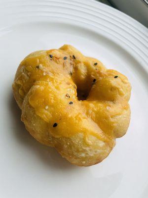 The bagel donut. Interesting savory-sweet combo!