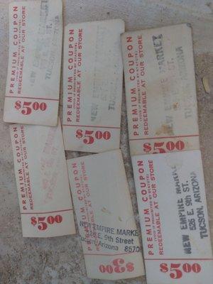 Old coupons my grandma saved from the 1960s/1970s. A Tucson treasure for sure!