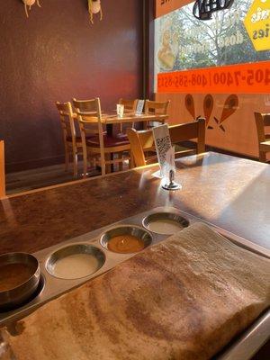 Perfect spot if you're peckish after work. This is the Mylapore Dosa with gunpowder chutney.