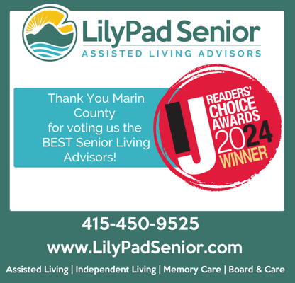 Thank you for voting us BEST Senior Living Advisors in the 2024 Reader;s Choice Awards!