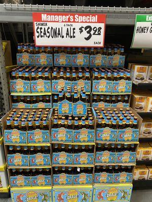 Great price on Shiner summer beer!