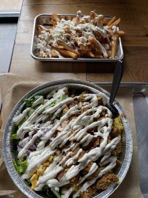 Combo bowl and feta fries