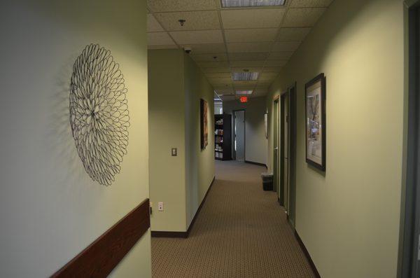 The hallway to the room Dr. Narayanan will you!